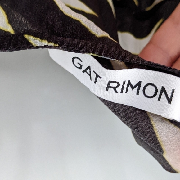 Gat Rimon 100% viscose abstract print jampsuit size 2 - Picture 6 of 12